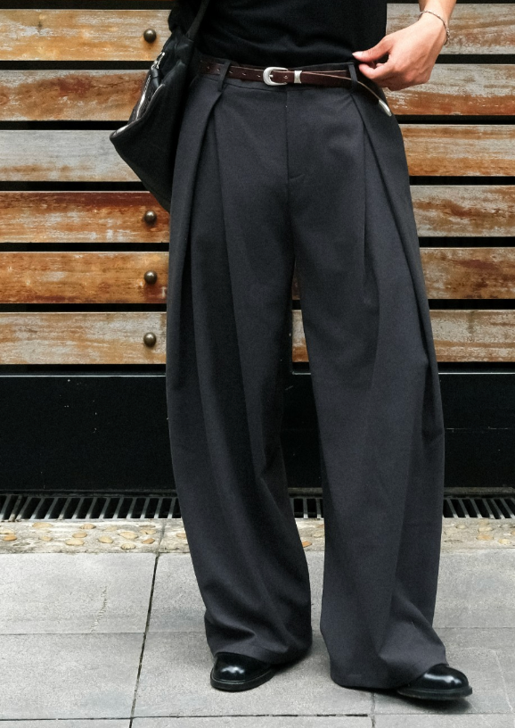 B BROWN STUDIOS Pleated Wool Pant